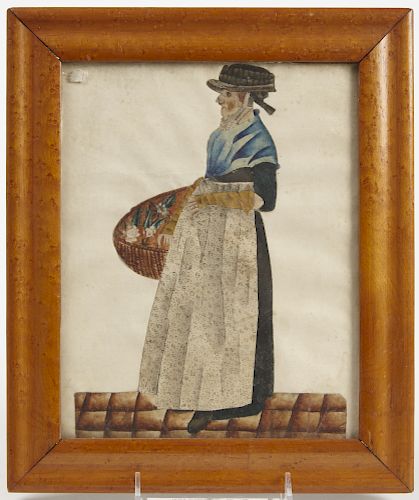 Early Watercolor of a Peasant Woman