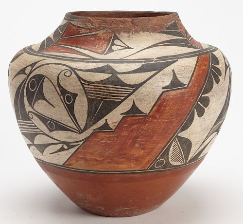 Native American Zia Pottery Olla