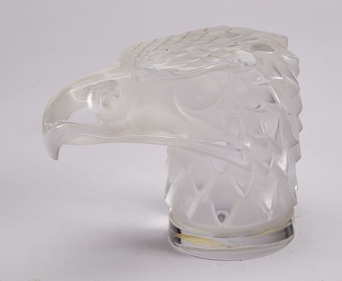 Lalique Glass Eagle Head Hood Ornament