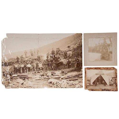Gold Miners in Dawson City, Yukon, Large Format Photographs, Plus 