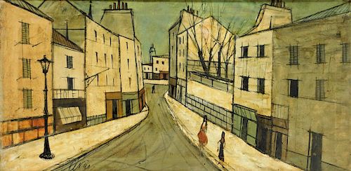 Charles Levier Modernist Street Scene Painting