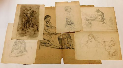 5 William Henry Haskell Coffin Study Drawings