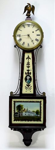 Waltham Clock Co. George Washington Banjo Clock