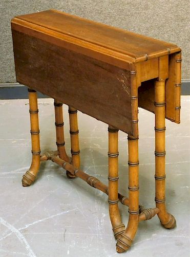 R.J. Horner Diminutive Faux Bamboo Gate Leg Table