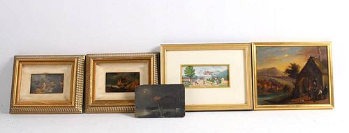 Five Small Paintings of Landscapes