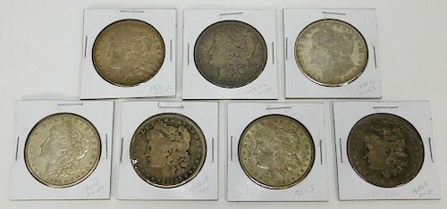 7PC United States Silver Morgan Dollar Coin Group