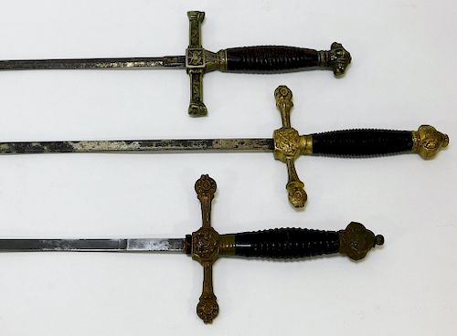 3 Artilleria Fabrica Toledo Spanish Rapier Swords