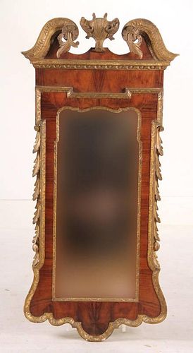 Regency Style Parcel-Gilt Mahogany Mirror