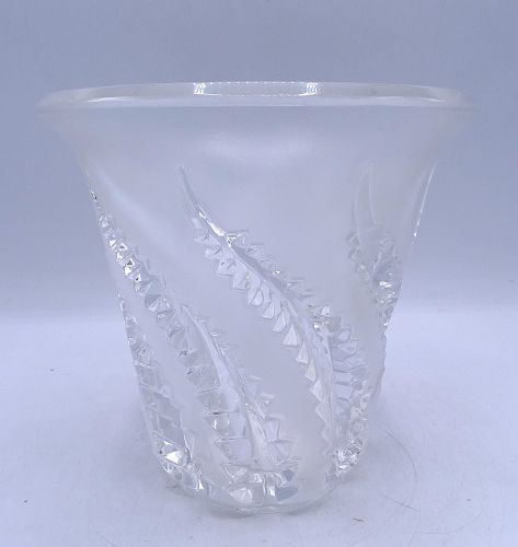 LALIQUE FROSTED VASE 