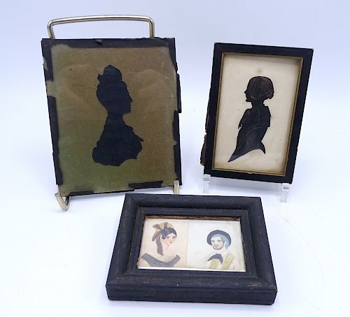 GROUP 4 19TH C. SILHOUETTES