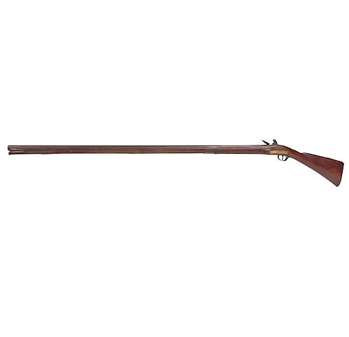 A Long Colonial Flintlock Fowler, with the name A. Pratt, Sutton on the barrel
