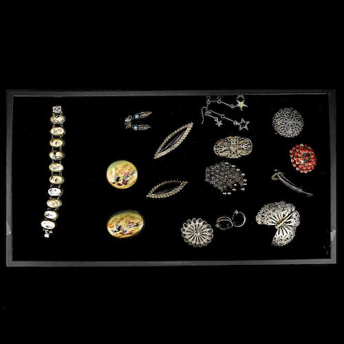 Assorted 15pcs Silver Costume Jewelry
