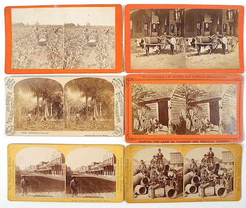 FLORIDA Photo Stereoviews African-Americans (6)