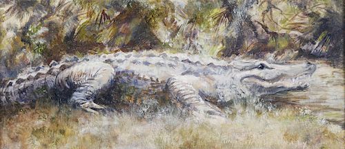 REGINA STAHL-BRISKEY, Florida Alligator Painting