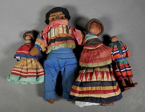 SEMINOLE INDIAN Dolls (4)