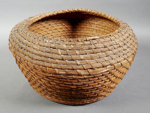 SEMINOLE INDIAN Woven Pine Needle Basket