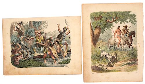 Colored Engravings, Native Americans 1859