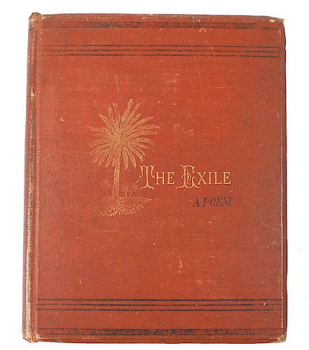 ST. AUGUSTINE "The Exile" Poem, Fontaine, 1878