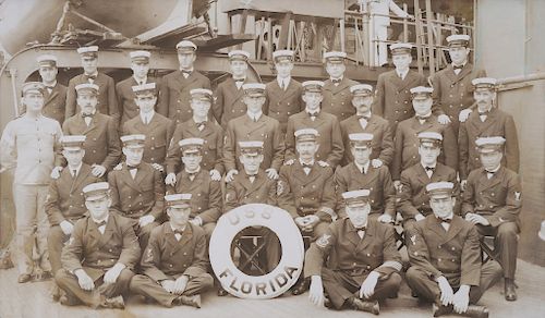 USS FLORIDA Ship Crew Photograph