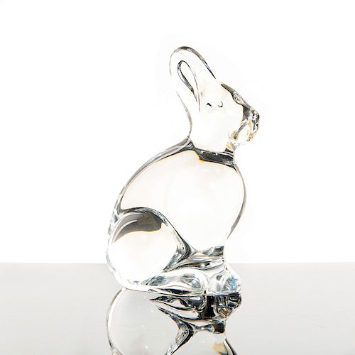 BACCARAT CRYSTAL RABBIT FIGURINE OR PAPERWEIGHT