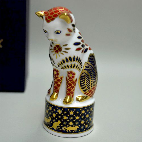 ROYAL WORCESTER PORCELAIN NELSON CAT CANDLE SNUFFER