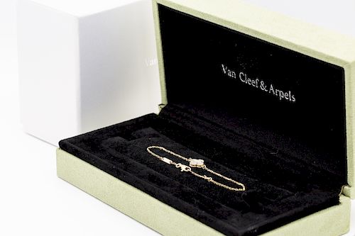 Van Cleef & Arpels 18k Mother of Pearl Small Bracelet