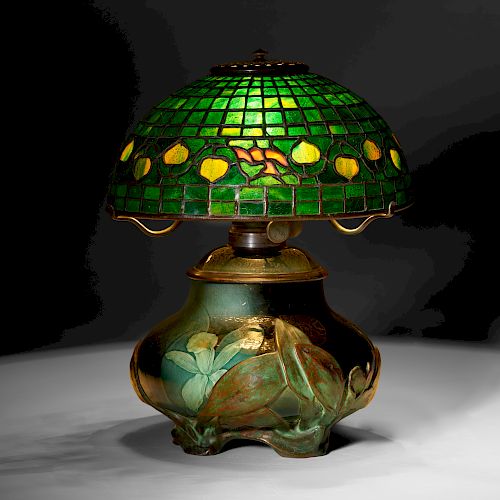 Kataro Shirayamadani for Rookwood, rare Sea Green lamp