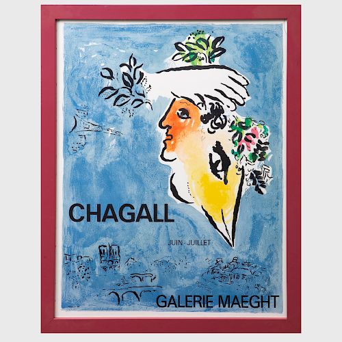 After Marc Chagall (1887-1985): Galerie Maeght Exhibition Poster