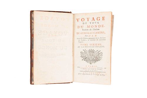 Gemelli Careri, Giovanni Francesco. Voyage du Tour du Monde. Nouvelle Espagne. Paris: Chez Etienne Ganeau, 1727.