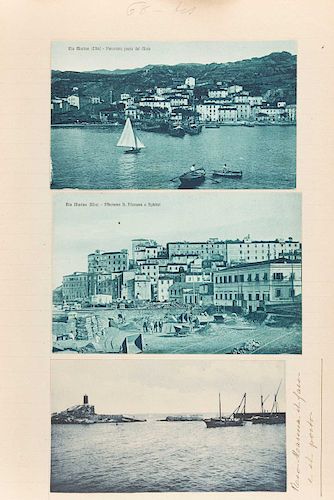 Lombardo de Miramón, Concepción. Elba, Portoferraio / Archipiélago Toscano. 1924. Illustrated Manuscripts. Pieces: 2.
