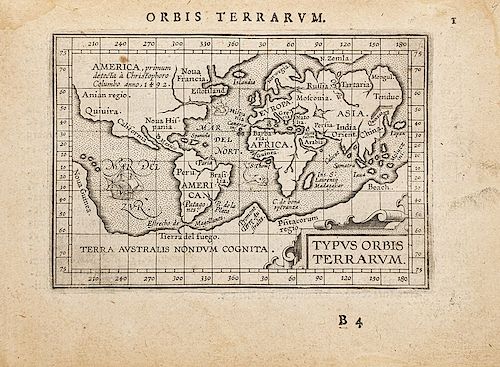 Ortelij, Abrahami. Epitome Theatri Orbis Terrarum. Antuerpiae: Exstat in Officina Plantinian, 1612. 134 mapas. Rare edition.