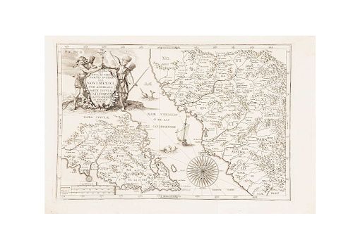 Scherer, Heinrich. Delineatio Nova et Vera Partis Australis Novi Mexici, cum Australi Parte Insulae Californiae... Münich, ca. 1700.
