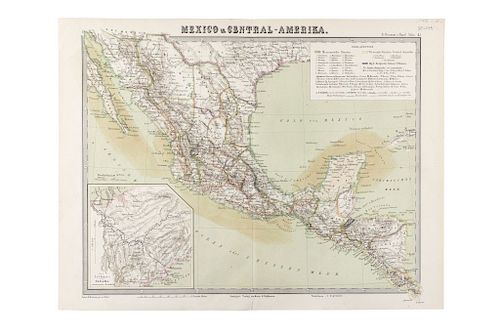 Desliver, Charles / Jonhson and Ward / Bromme, Tr. Mexico & Guatemala /Jonhson's Mexico / Mexico u. Central Amerika. Pieces: 3.