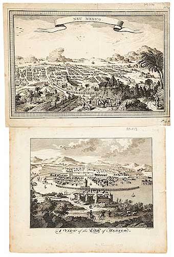 Russell, William / Anónimo. A View of the City of Mexico / Neu Mexico. London, 1778 / Undated. Engravings. Pieces: 2.
