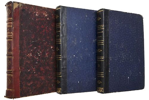 Escosura, Patricio de la / Almazán, Pascual. La Conjuración de México / Un Herege y un Musulmán. México, 1850 / 1870. Pieces: 3.