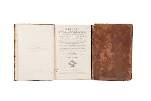 Bentura Beleña, Eusebio / Montemayor y Córdova de Cuenca, Juan Fco. Summaries. México: Felipe de Zúñiga y Ontiveros, 1787