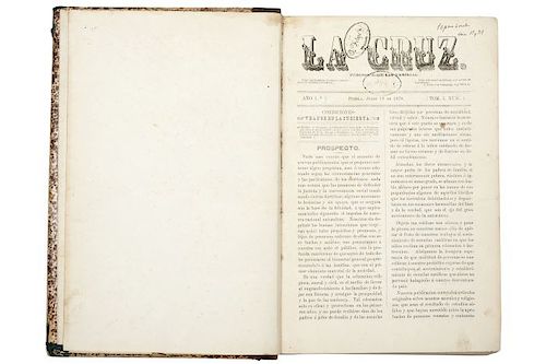 La Cruz / La Voz de la Religión. Puebla, 1879-80 / México, 1852. Pieces: 2.