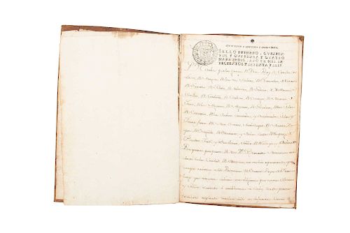 Carlos III - Miramón, Bernardo. Carta de Naturaleza de los Reynos de las Indias para Dn.Bernardo Miramón... Ildelfonso, 1776. Signed.