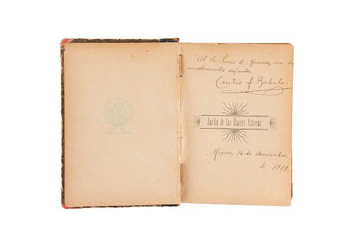 Robelo, Cecilio Agustín. Diccionario de Aztequismos. Cuernavaca: Author's Printing Press, 1904. Signed.
