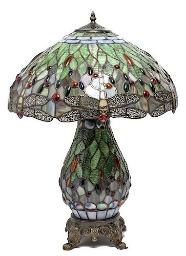 Tiffany Style "Dragonfly" Table Lamp