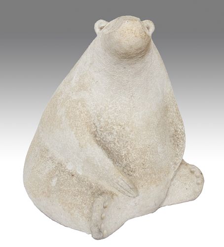 Seymour Signed Ceramic Polar Bear Sculpture