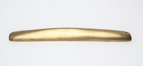 Anat Basanta Judaica Modern Brass Mezuzah