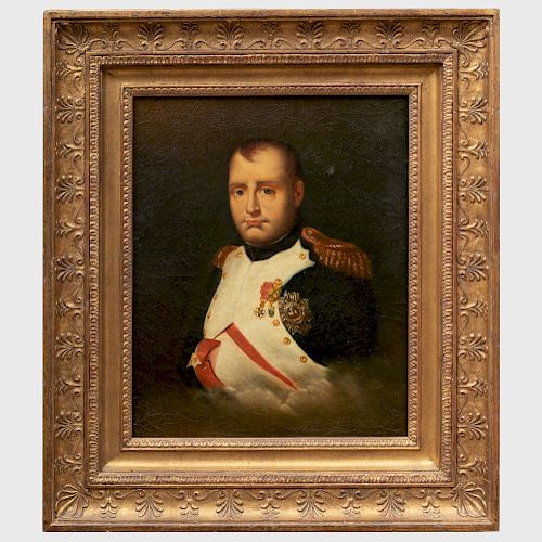 After Emile-Jean-Horace Vernet (1789-1863): Portrait of Napoleon I, Wearing the Cross and Plaque of the LÃ©gion d 'Honneur and the Cross of the Order 