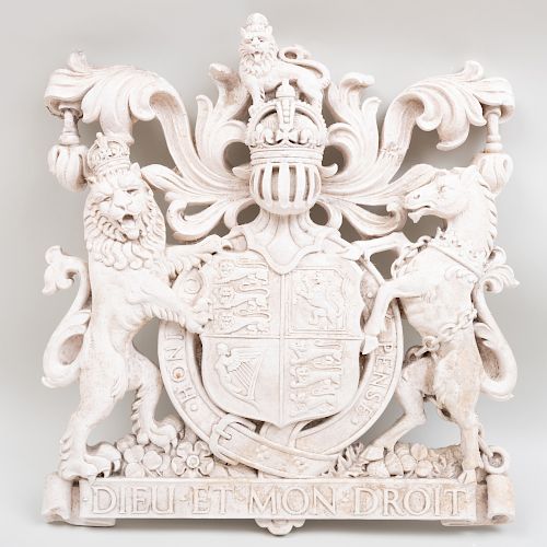 United Kingdom Plaster Royal Coat of Arms
