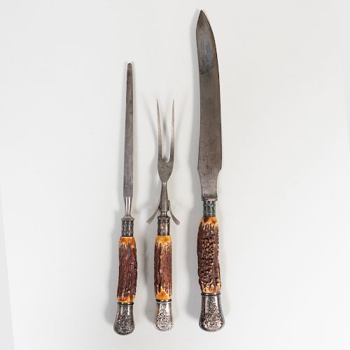 Horn Mounted Carving Set