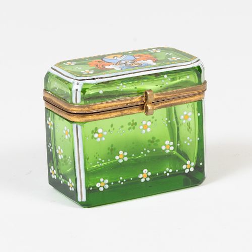Bohemian Enameled Glass Box