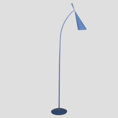 Modern Blue Metal Floor Lamp