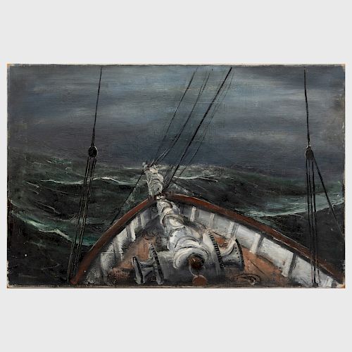 William Thon (1906-2000): Over the Bow