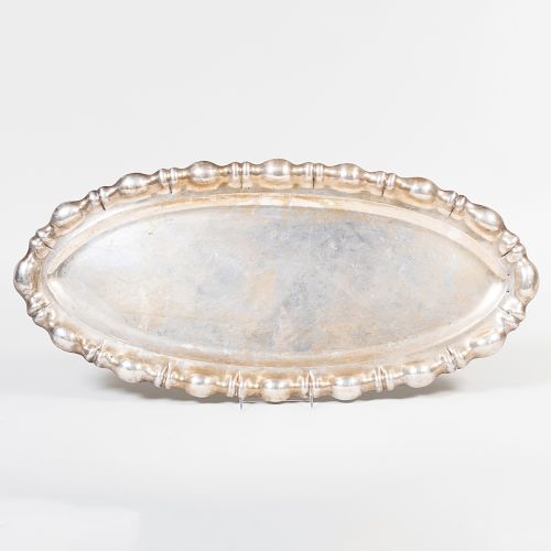 Hungarian Silver Oval Tray