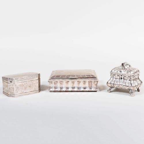 Three Continental Silver Boxes